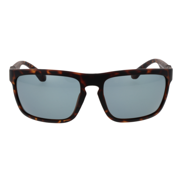 Police Sonnenbrille SPLF63 630878 – Frontansicht mit Kunststoff Rahmen und Blau Gläsern