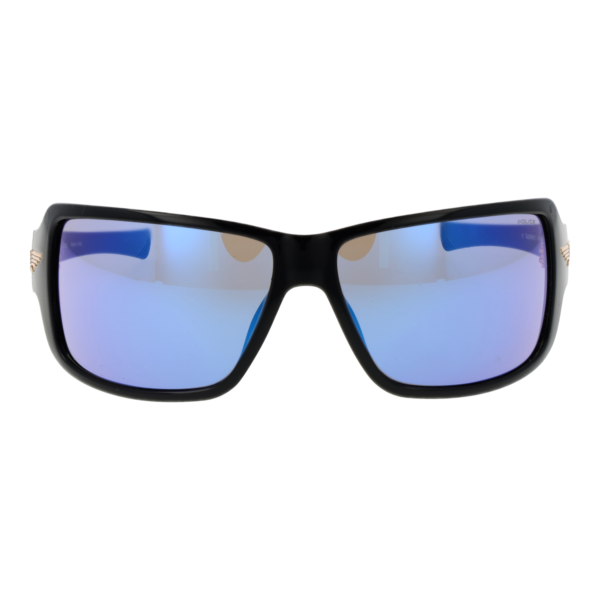 Police Sonnenbrille SPLN37M 650Z42 – Frontansicht mit Kunststoff Rahmen und Grau Gläsern