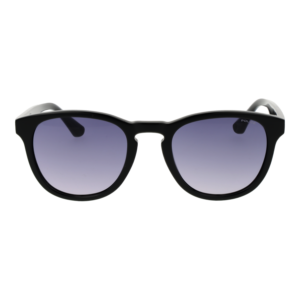 Police Sonnenbrille SPLN85 520700 – Frontansicht mit Zellulose Azetat Rahmen und Lila Gläsern