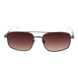 Superdry Sonnenbrille SDS 5000 56002 – Frontansicht mit Metall Rahmen und Braun Gläsern