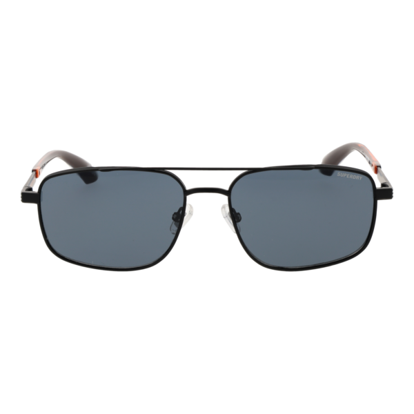 Superdry Sonnenbrille SDS 5000 56004 – Frontansicht mit Metall Rahmen und Blau Gläsern