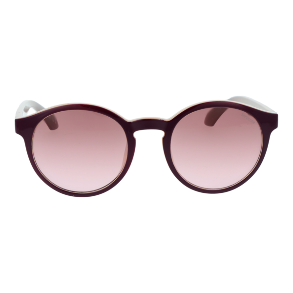 Superdry Sonnenbrille SDS 5006 50162 – Frontansicht mit Kunststoff Rahmen und Rosa Gläsern