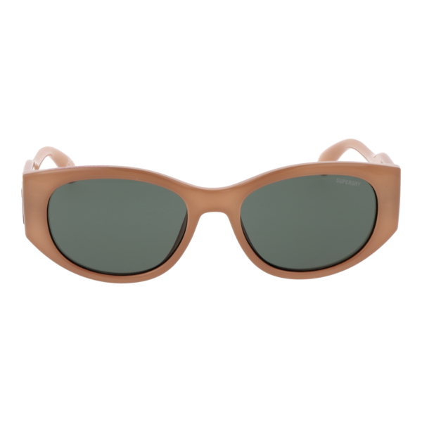 Superdry Sonnenbrille SDS 5007 51151 – Frontansicht mit Kunststoff Rahmen und Grün Gläsern