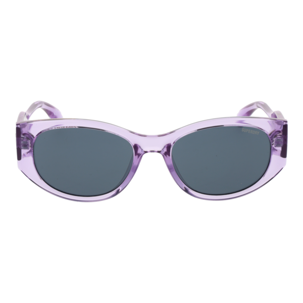 Superdry Sonnenbrille SDS 5007 51161 – Frontansicht mit Kunststoff Rahmen und Blau Gläsern