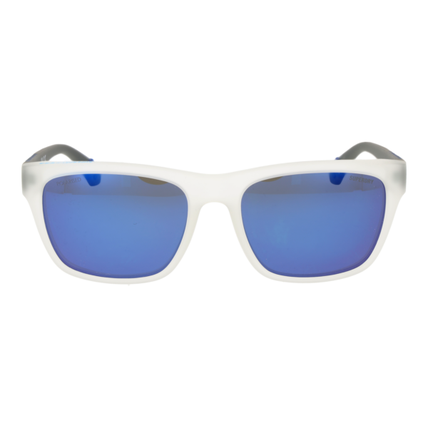 Superdry Sonnenbrille SDS 5009 56113P – Frontansicht mit Kunststoff Rahmen und Grau Gläsern