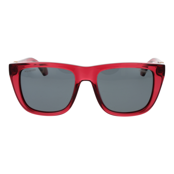 Superdry Sonnenbrille SDS 5010 53163P – Frontansicht mit Kunststoff Rahmen und Grau Gläsern