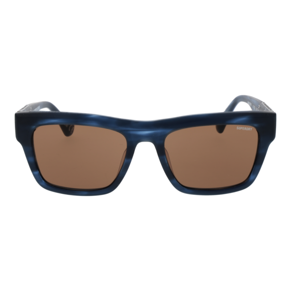Superdry Sonnenbrille SDS 5011 54106 – Frontansicht mit Kunststoff Rahmen und Braun Gläsern