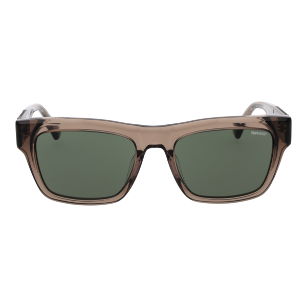 Superdry Sonnenbrille SDS 5011 54109 – Frontansicht mit Kunststoff Rahmen und Grün Gläsern