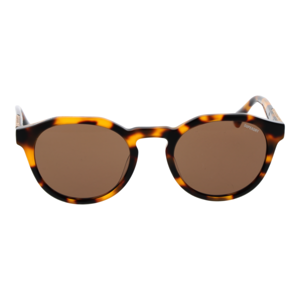 Superdry Sonnenbrille SDS 5012 52102 – Frontansicht mit Kunststoff Rahmen und Braun Gläsern