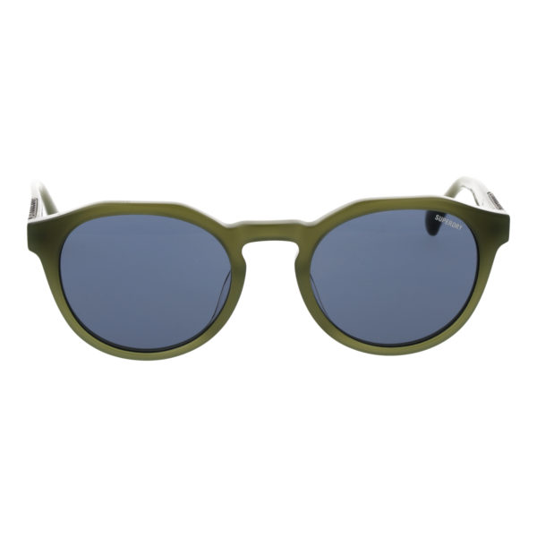 Superdry Sonnenbrille SDS 5012 52107 – Frontansicht mit Kunststoff Rahmen und Blau Gläsern