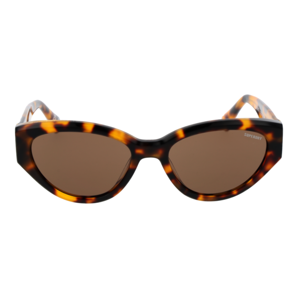 Superdry Sonnenbrille SDS 5013 52102 – Frontansicht mit Kunststoff Rahmen und Braun Gläsern