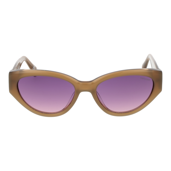 Superdry Sonnenbrille SDS 5013 52172 – Frontansicht mit Kunststoff Rahmen und Lila Gläsern