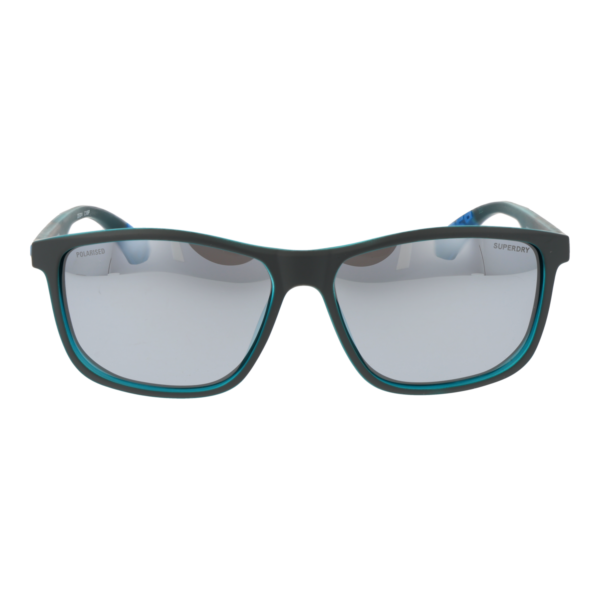 Superdry Sonnenbrille SDS 5014 60108P – Frontansicht mit Kunststoff Rahmen und Grau Gläsern