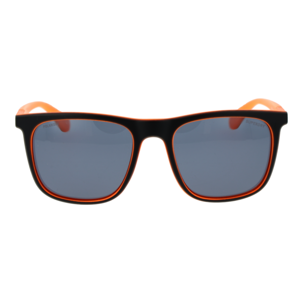 Superdry Sonnenbrille SDS 5016 54127P – Frontansicht mit Kunststoff Rahmen und Grau Gläsern