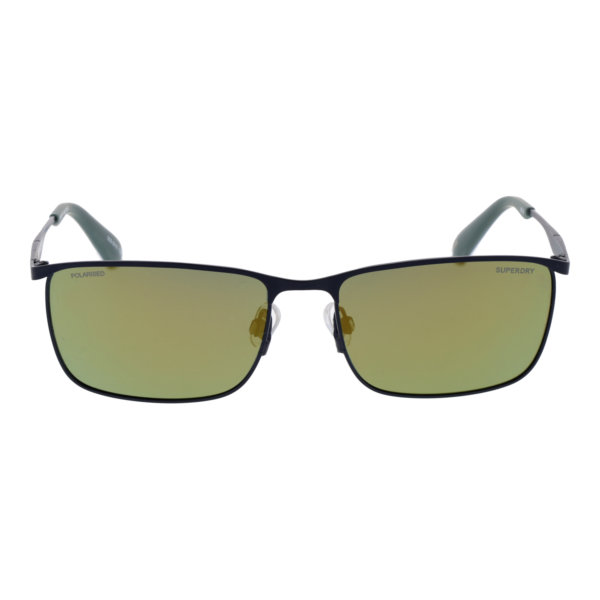 Superdry Sonnenbrille SDS 5018 58206 – Frontansicht mit Kunststoff Rahmen und Grün Gläsern