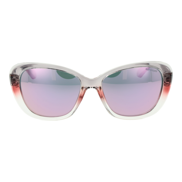 Superdry Sonnenbrille SDS 5022 56108 – Frontansicht mit Kunststoff Rahmen und Grau Gläsern