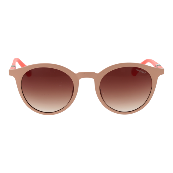 Superdry Sonnenbrille SDS 5025 50118 – Frontansicht mit Kunststoff Rahmen und Braun Gläsern