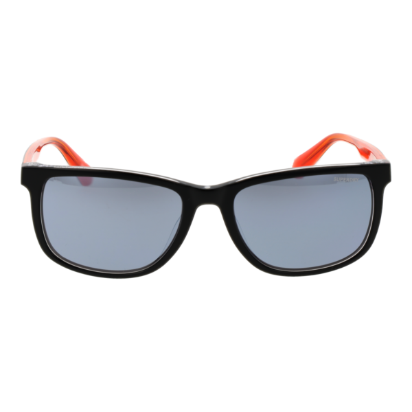 Superdry Sonnenbrille SDS 5029 56104 – Frontansicht mit Kunststoff Rahmen und Grau Gläsern