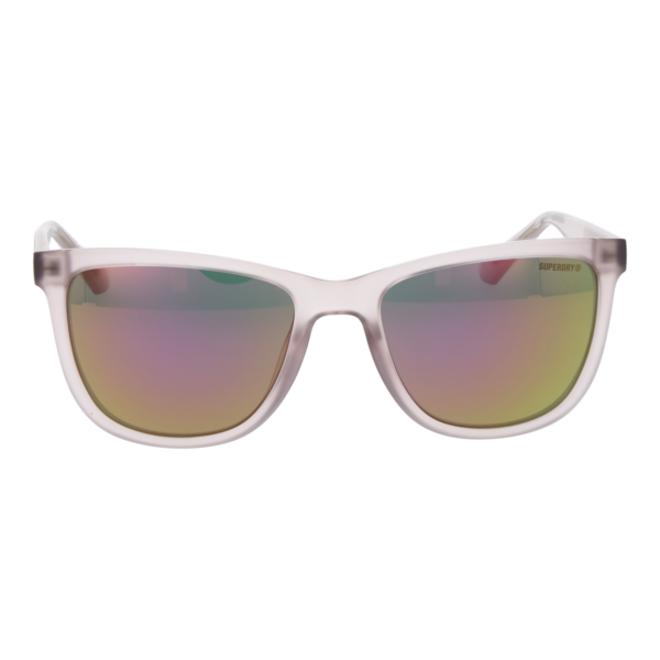 Superdry Sonnenbrille SDS 5034 56151 – Frontansicht mit Kunststoff Rahmen und Blau Gläsern