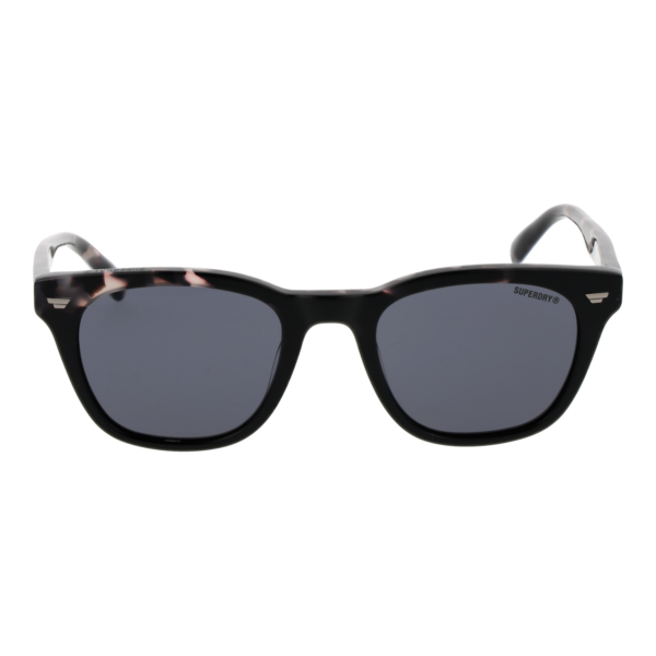 Superdry Sonnenbrille SDS 5043 50108 – Frontansicht mit Kunststoff Rahmen und Grau Gläsern