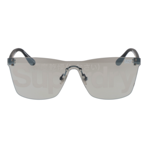 Superdry Sonnenbrille SDS Electroshock 13127 – Frontansicht mit Kunststoff Rahmen und Grau Gläsern