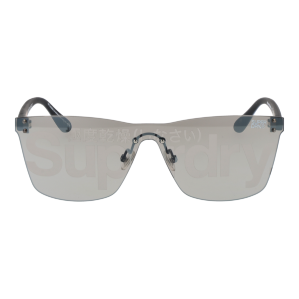 Superdry Sonnenbrille SDS Electroshock 13127 – Frontansicht mit Kunststoff Rahmen und Grau Gläsern