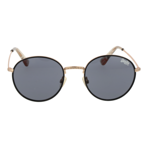 Superdry Sonnenbrille SDS Enso 49201 – Frontansicht mit Metall Rahmen und Grau Gläsern