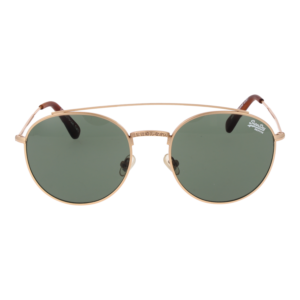 Superdry Sonnenbrille SDS Indianna 53001 – Frontansicht mit Metall Rahmen und Grün Gläsern