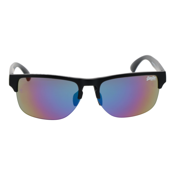 Superdry Sonnenbrille SDS Laserlight 55104 – Frontansicht mit Kunststoff Rahmen und Grau Gläsern