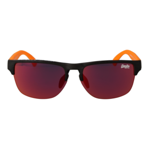 Superdry Sonnenbrille SDS Laserlight 55108 – Frontansicht mit Kunststoff Rahmen und Orange Gläsern