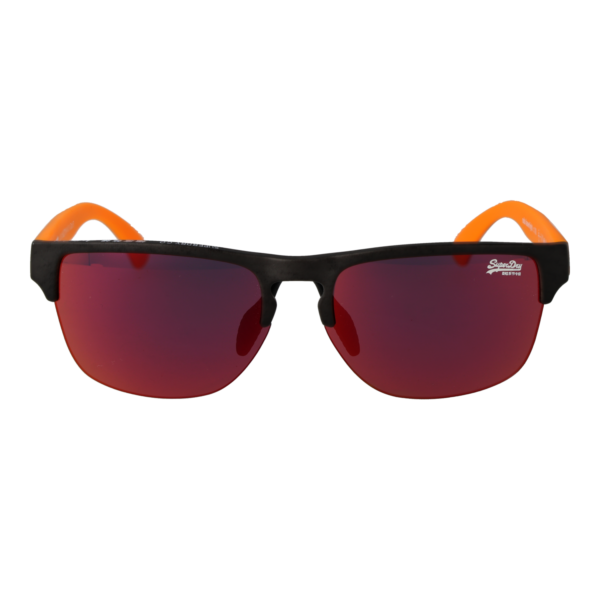 Superdry Sonnenbrille SDS Laserlight 55108 – Frontansicht mit Kunststoff Rahmen und Orange Gläsern