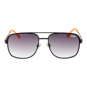 Superdry Sonnenbrille SDS Miami 56004 – Frontansicht mit Metall Rahmen und Grau Gläsern