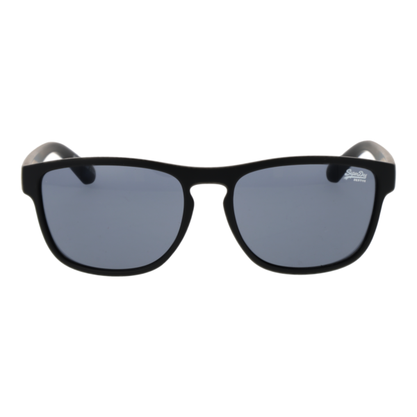 Superdry Sonnenbrille SDS Rockstar 54104B – Frontansicht mit Kunststoff Rahmen und Grau Gläsern
