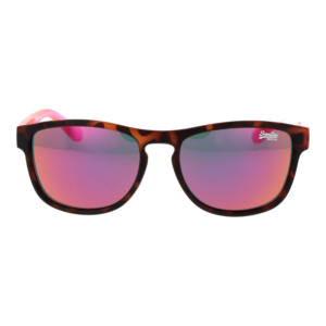 Superdry Sonnenbrille SDS Rockstar 54151 – Frontansicht mit  Rahmen und Rosa Gläsern