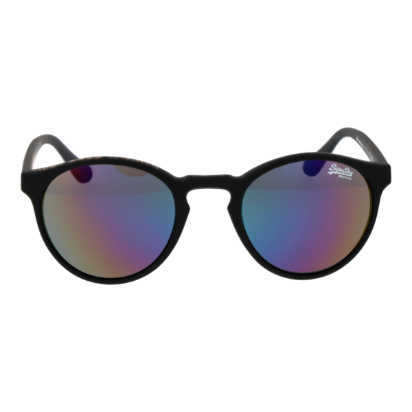 Superdry Sonnenbrille SDS Saratoga 47104 – Frontansicht mit Kunststoff Rahmen und Grau Gläsern