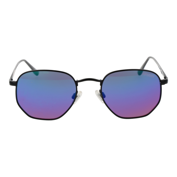 Superdry Sonnenbrille SDS Studiocrew 51004 – Frontansicht mit Metall Rahmen und Grau Gläsern