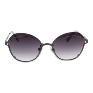 Superdry Sonnenbrille SDS Studiosadie 58002 – Frontansicht mit Metall Rahmen und Lila Gläsern