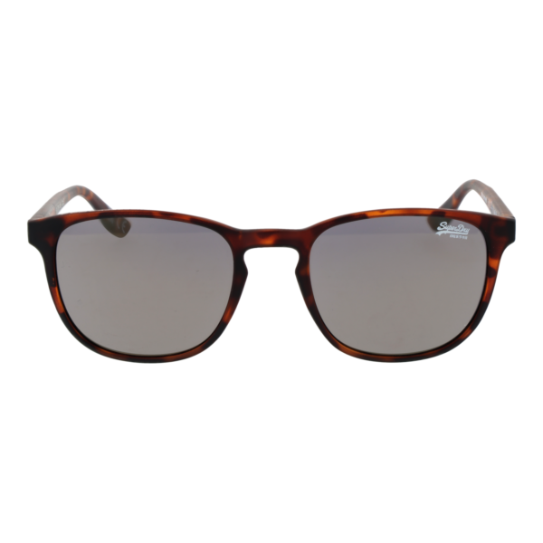 Superdry Sonnenbrille SDS Summer 53102 – Frontansicht mit Kunststoff Rahmen und Grau Gläsern