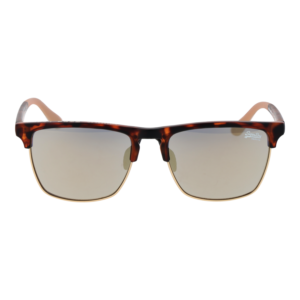 Superdry Sonnenbrille SDS Superflux 56102 – Frontansicht mit Metall & Kunststoff Rahmen und Grau Gläsern