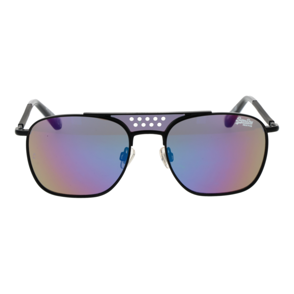 Superdry Sonnenbrille SDS Trophy 54027 – Frontansicht mit Metall Rahmen und Grau Gläsern