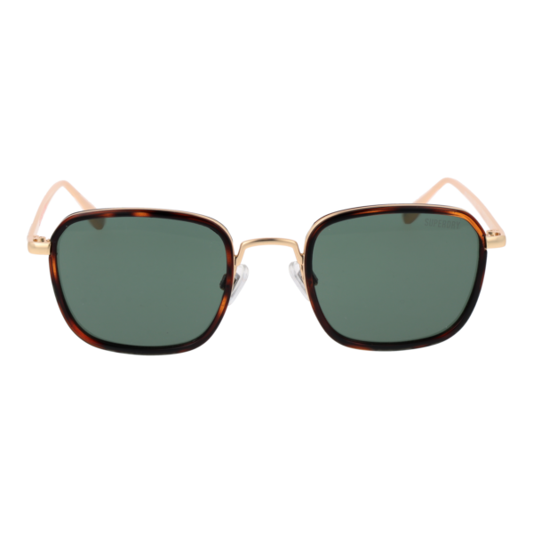 Superdry Sonnenbrille SDS Vintageelite 51201 – Frontansicht mit Metall & Kunststoff Rahmen und Grün Gläsern