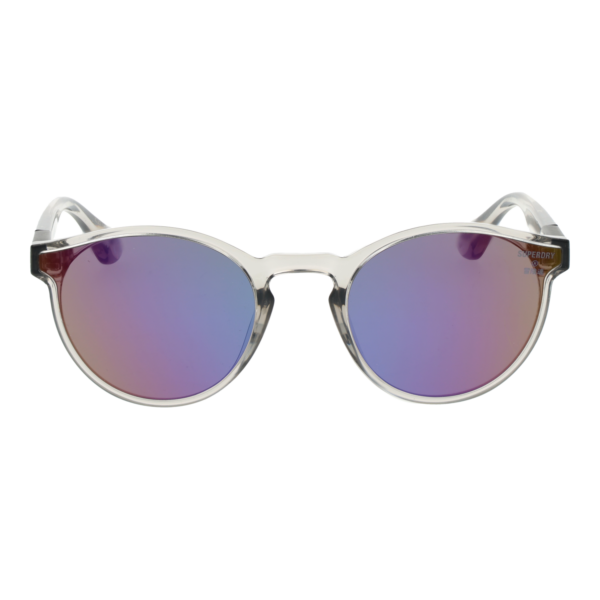 Superdry Sonnenbrille SDS Xpixie 53108 – Frontansicht mit Kunststoff Rahmen und Grau Gläsern