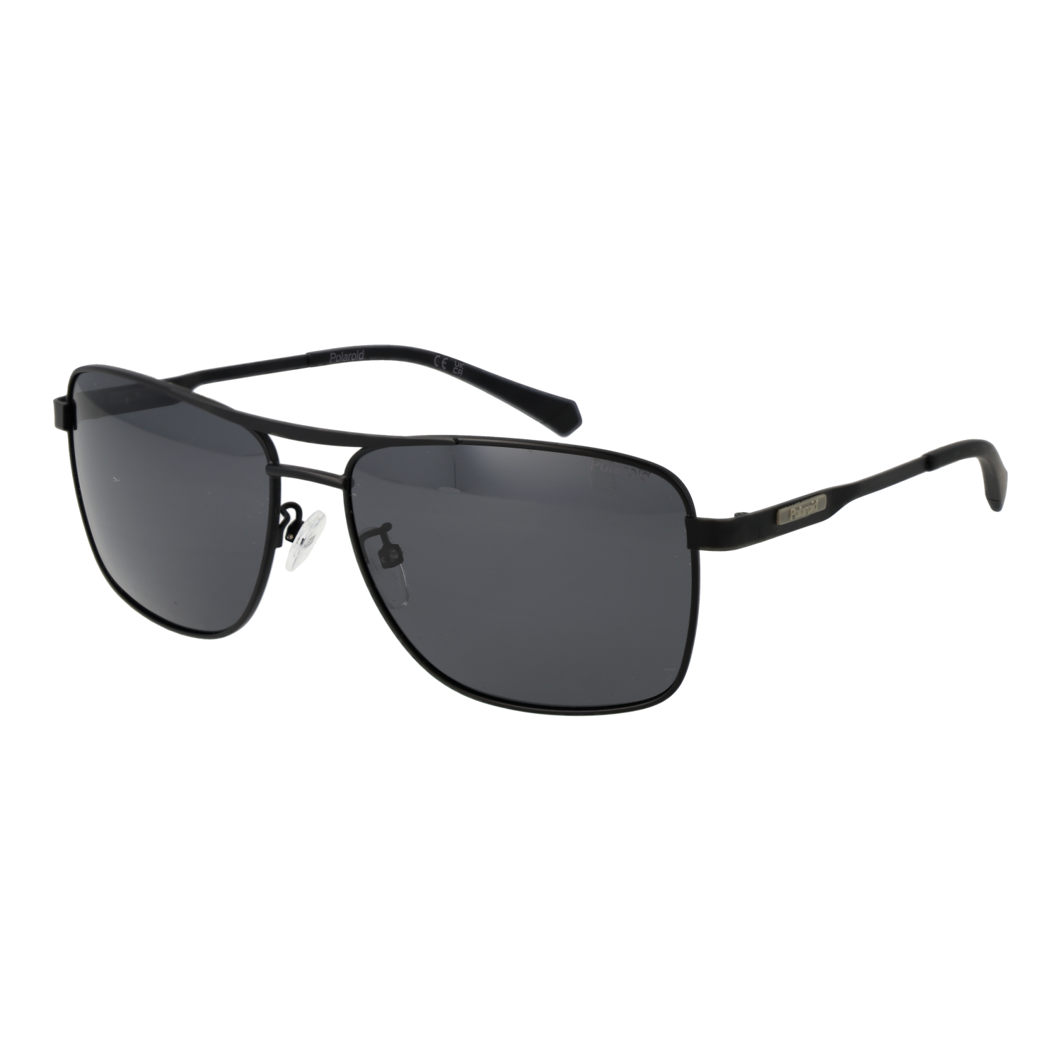 Polaroid Pilotenbrille Sonnenbrille PLD 2136/G/S/XN 59003M9 in Schwarz – 45° Seitenansicht