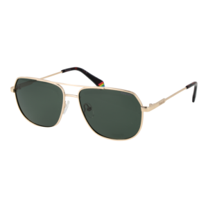 Polaroid Pilotenbrille Sonnenbrille PLD 6195/S/XN 58J5GUC in Gold – 45° Seitenansicht