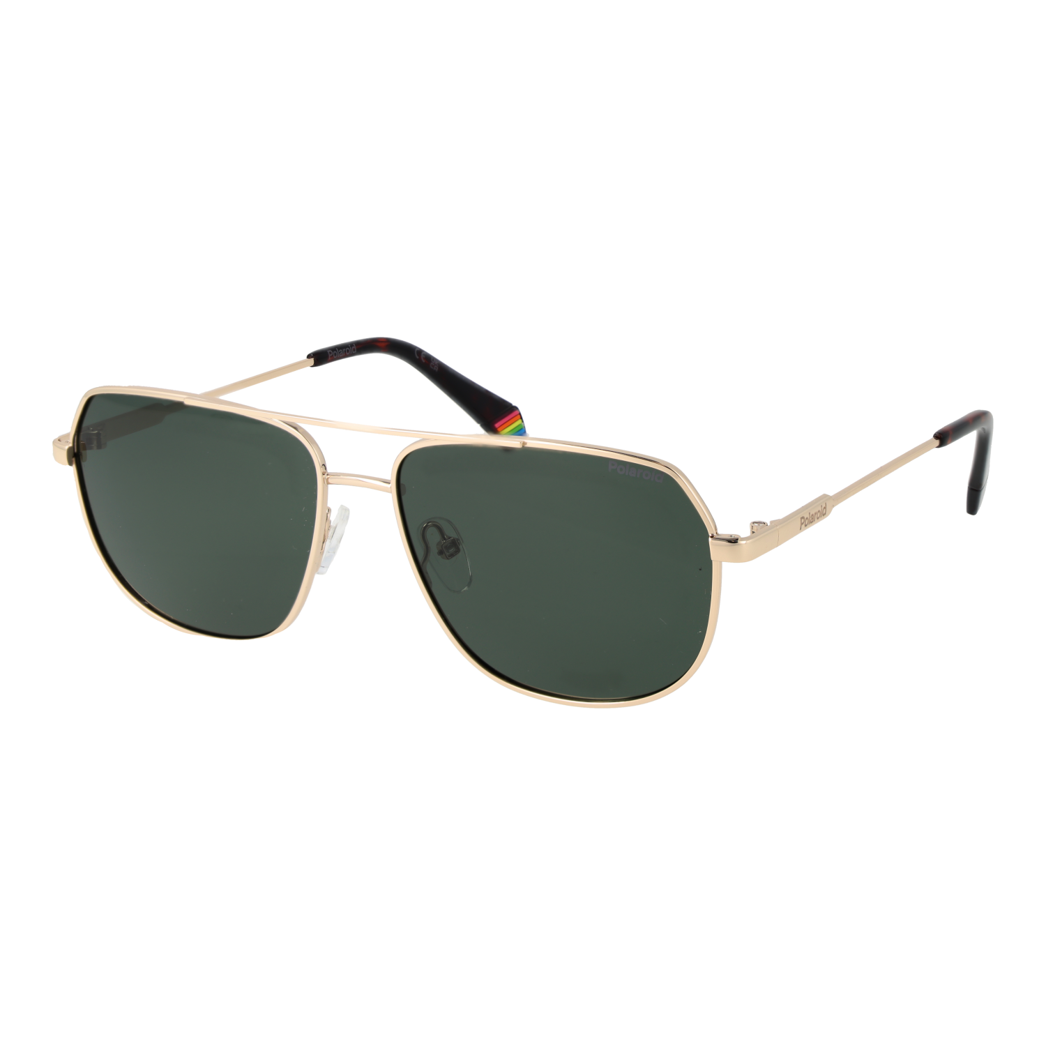 Polaroid Pilotenbrille Sonnenbrille PLD 6195/S/XN 58J5GUC in Gold – 45° Seitenansicht
