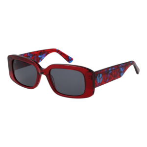 Pepe Jeans Rechteck Sonnenbrille PJ7424 52263 in Rot – 45° Seitenansicht