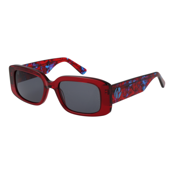 Pepe Jeans Rechteck Sonnenbrille PJ7424 52263 in Rot – 45° Seitenansicht