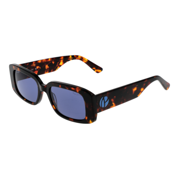 Pepe Jeans Rechteck Sonnenbrille PJ7424 52106 in Braun – 45° Seitenansicht