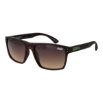 Superdry Rechteck Sonnenbrille SDS KOBE 56102 in Braun – 45° Seitenansicht
