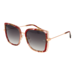 Ana Hickmann Schmetterling Sonnenbrille AH3246 53G22 in Rot – 45° Seitenansicht